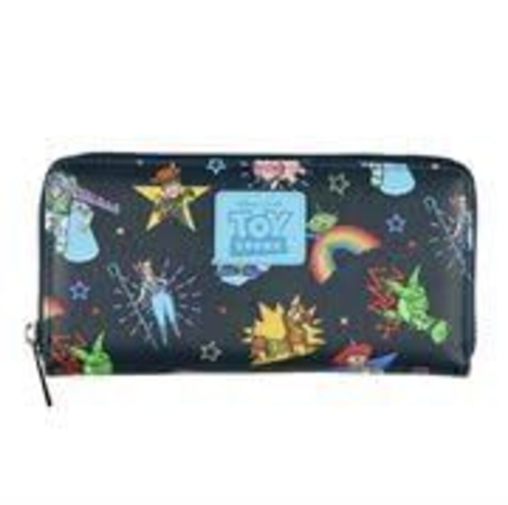 9315 Disney Toy Story Wallet Allover Character Design Full Zip Around Faux